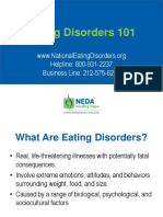 Eating Disorders 101: Helpline: 800-931-2237 Business Line: 212-575-6200