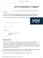 The Four Stages of Compiling A C Program