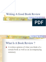 Writing a Good Book Review