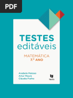 Testes Editáveis - 7º Ano