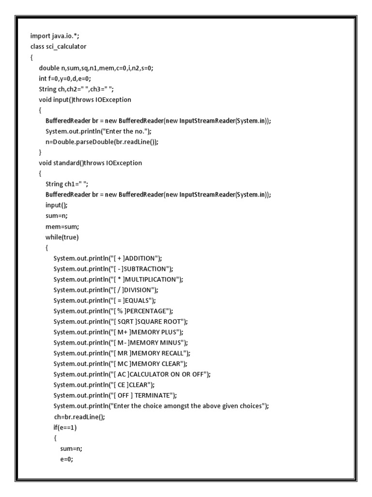 Java Sci Calculator | PDF | Special Functions | Trigonometric Functions
