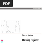 Planning Engineer Interview Questions and Answers