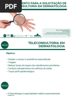 Treinamento para a solicitação de teleconsultoria em Dermatologia