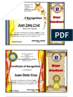 Award Certificates EDITABLE