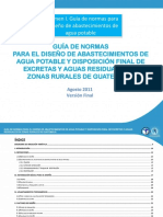 Guía de Normas de Diseño de Agua Potable Volumen I Ag 2011 FINAL PDF