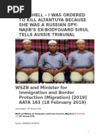 I WAS ORDERED TO KILL ALTANTUYA BECAUSE SHE WAS A RUSSIAN SPY