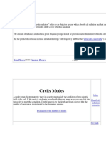 Cavity Modes: Ultraviolet Catastrophe