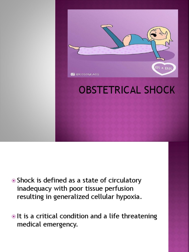 Obstetrical Shock Final | PDF | Shock (Circulatory) | Intravenous Therapy