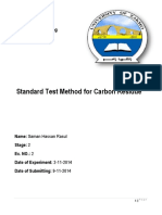 Standard Test Method for Carbon Residue