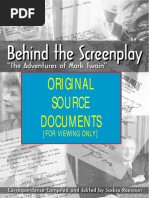 Original Sources For Behind The Screenplay - Harold Sherman PDF