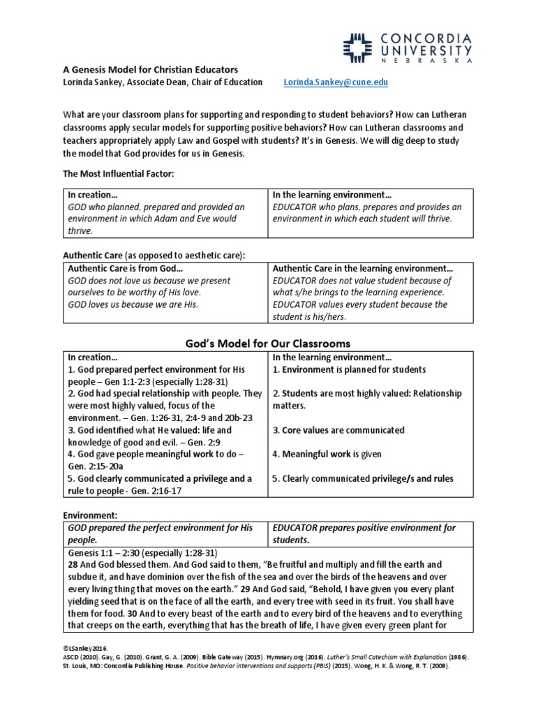 Genesis Model Revised Feb 2019 | PDF | Adam | Serpents In The Bible