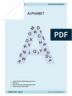 Buku Modul Lengkap Menulis Alphabet A Z