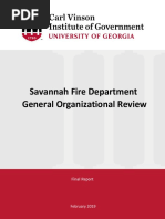 Savannah Fire Department Study