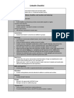Module 03 - In-Class Document - LinkedIn Checklist