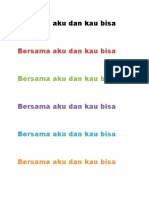 Bersama Aku Dan Kau Bisa PDF