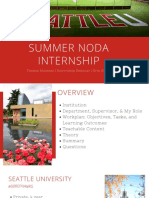 Summer Noda Internship: Tasmia Moosani - Internship Seminar - Erin Swezey