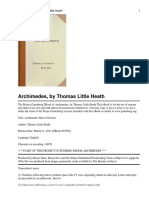 Thomas Little Heath Archimedes PDF