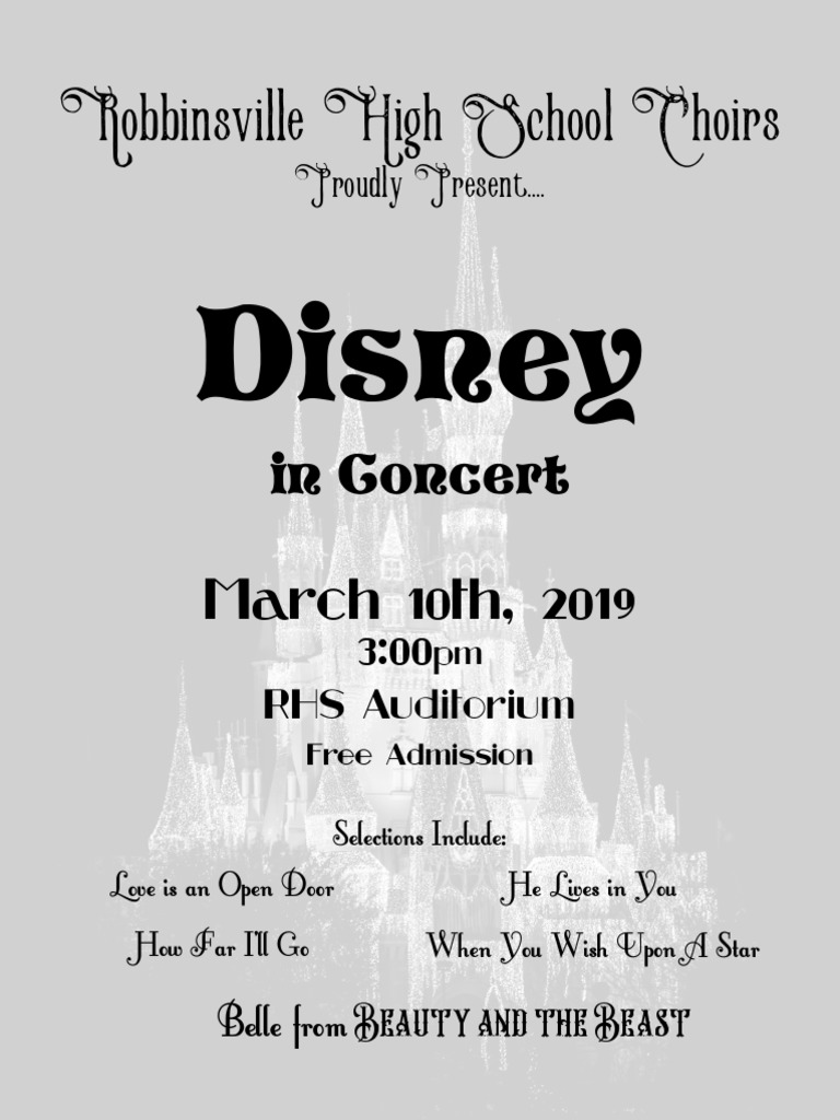 Disney Concert at RHS Auditorium | PDF