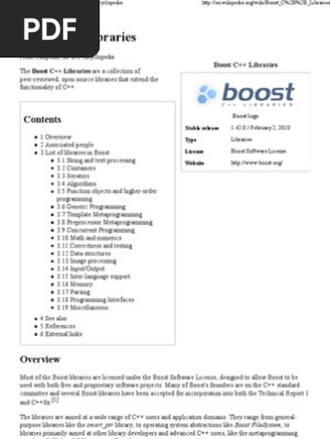 Boost C++ Libraries - Wikip..