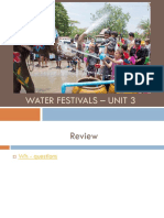 Water Festivals - Unit 3