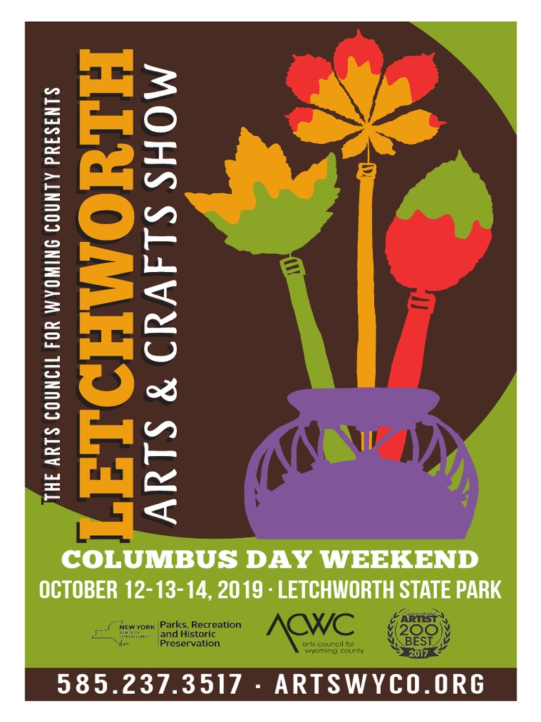 2019 Letchworth Arts and Crafts Show Application PDF Campsite