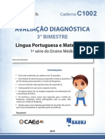 Saerjinho-Prova-C1002-3c2ba-Bim-2012 Primeiro Ano PDF