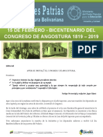 Efemerides Patrias Congreso de Angostura