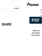 DEH-80PRS: CD Rds Receiver Autoradio CD Rds Reproductor de CD Con Receptor Rds
