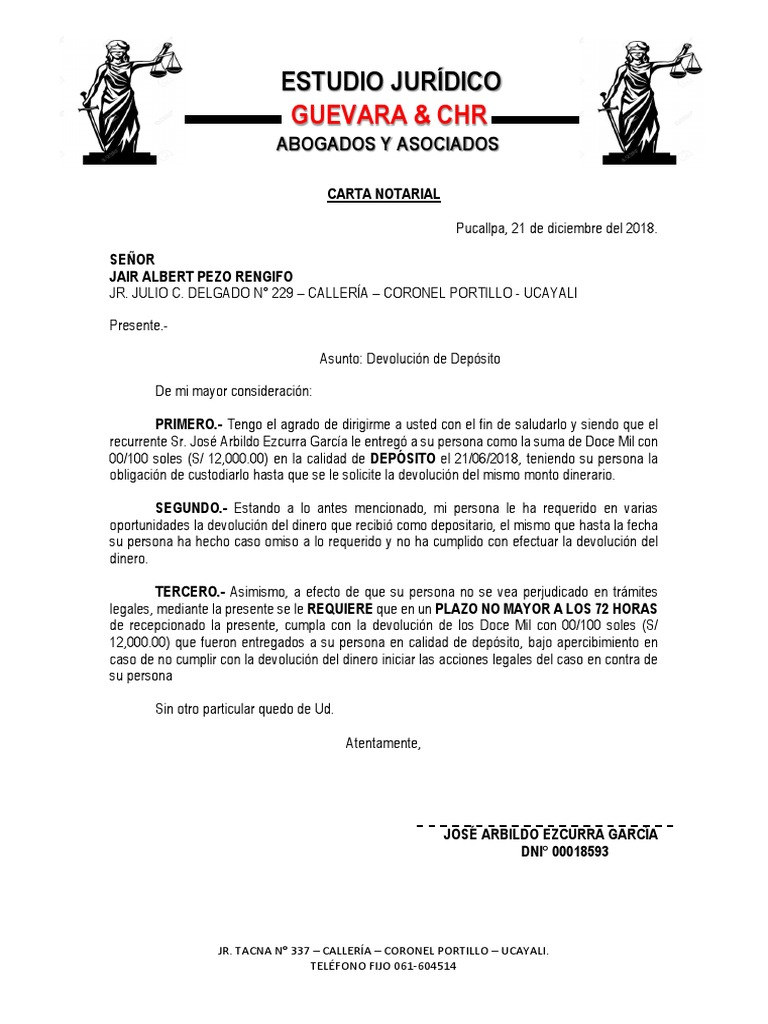 Carta Notarial