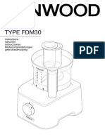 Multilingue Processador Alimentos FDM301 307 Manual Instrucoes PDF
