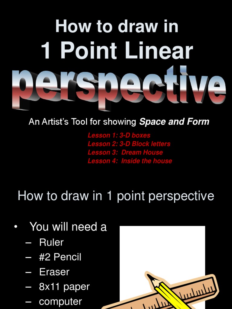 Mastering 1-Point Perspective Drawing | PDF | Perspective (Graphical ...