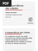 AindependênciadasCidades - Augusto de Franco