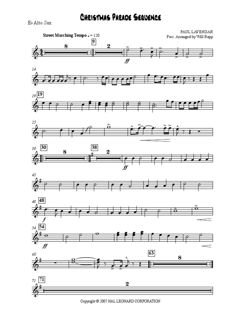 Christmas Parade Sequence | PDF