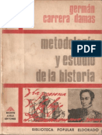 Metodología y Estudio de La Historia - Germán Carrera Damas PDF