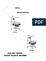 Ningbo David HKN-2001 Infant Radient Warmer - Service Manual PDF