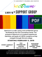 Lgbtq+Support Group: Starting February 5, 2019