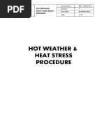 Hot Weather Heat Stress Procedure