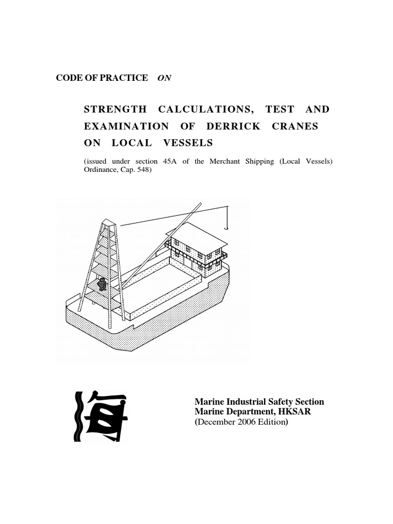 COP On Strength Calculations, Test and Examination of Derrick Cranes On ...