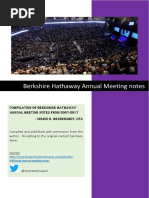 Berkshire Hathaway Meeting Notes (2007-2017)