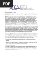 ADEADentalSchoolAppEnrollees2010ClassExecSummaryTables