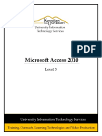 0330 Microsoft Access 2010 Level 3