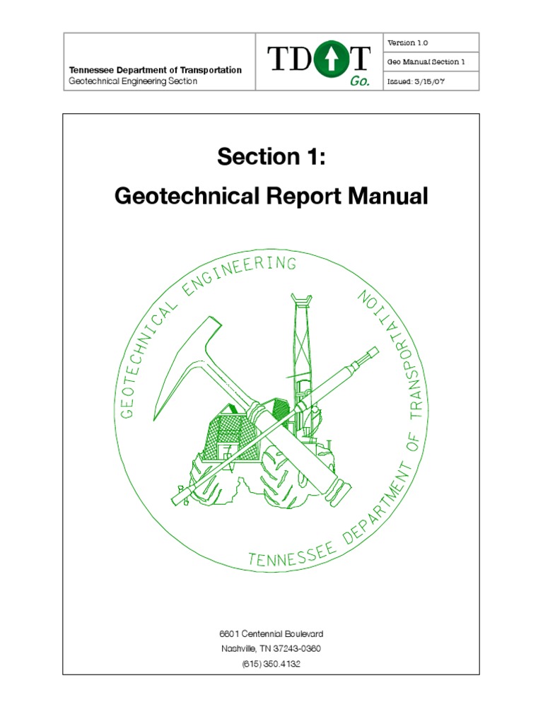 Geotechnical Manual PDF Geotechnical Engineering Foundation (Engineering)