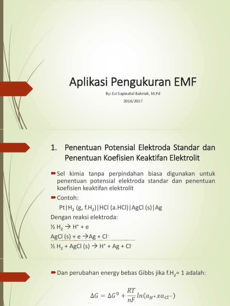 Aplikasi Pengukuran EMF PDF