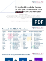 RE-DUAL PCI: Dual Antithrombotic Therapy With Dabigatran After Percutaneous Coronary Intervention in Patients With Atrial Fibrillation