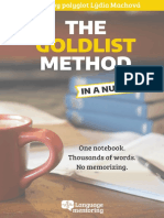 The Goldlist Method in A Nutshell Language Mentoring
