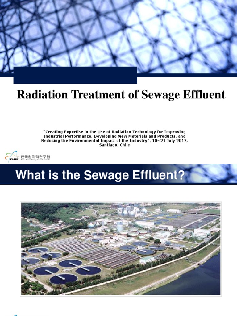 Radiation Treatment for Sewage Effluent | PDF | Sewage Treatment ...