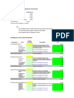 Aluminum Production Balanced Scorecard: Strategy Tree and Scorecard Details