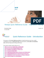 Panaya Quick Reference Guide (Regression Testing) - V1.0