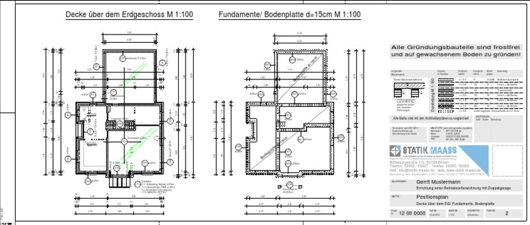 2 Einfamilienhaus Positionsplan | PDF