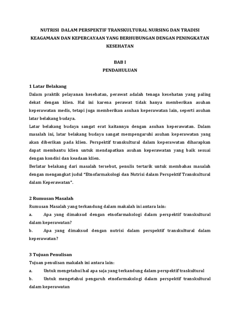 3 Nutrisi Dalam Konteks Transkultural Nursing